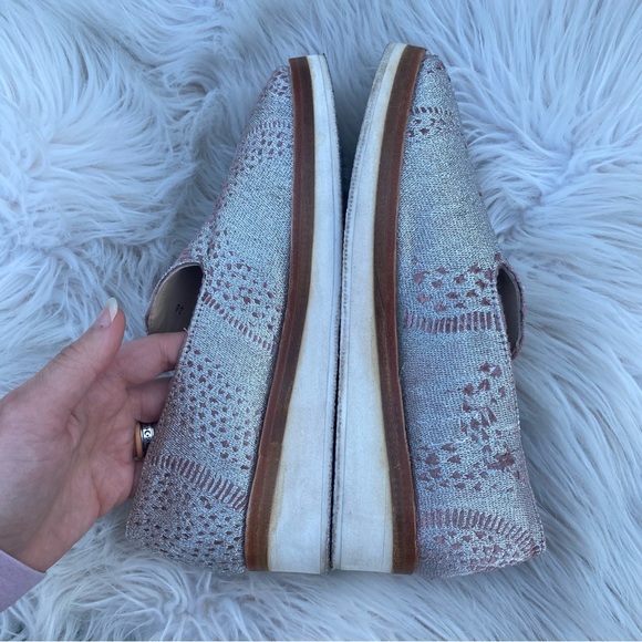 Free People Snake Eyes silver slip-on loafers 38 - Picture 8 of 9